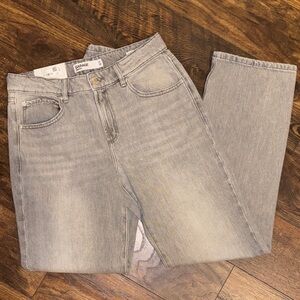 Garage Gray Relaxed Straight Jeans